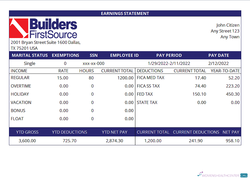 Download USA building materials earning Photoshop template